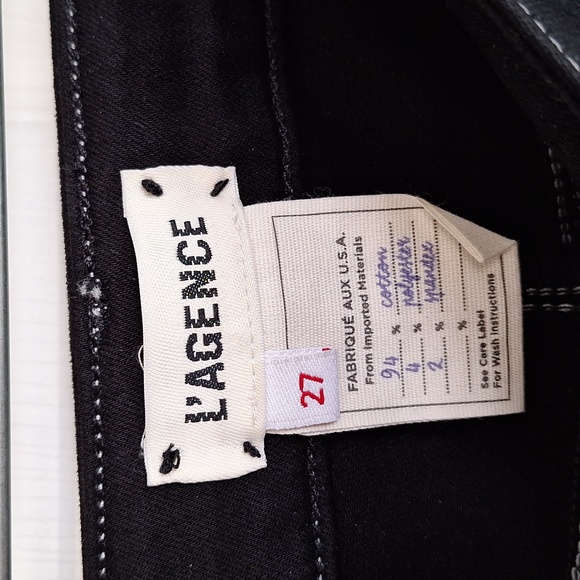 L’AGENCE Black Ankle Skinny Jeans Size 27 - Picture 2 of 5